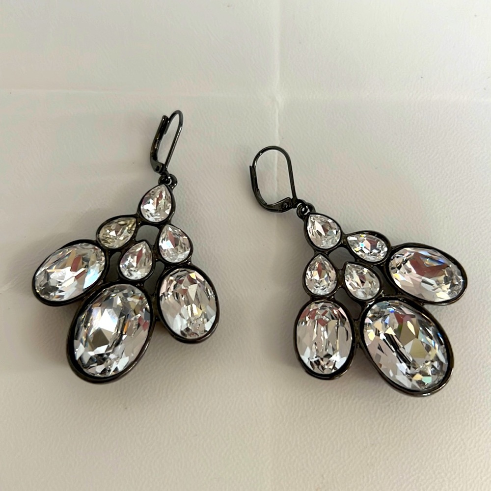 GIVENCHY Chandelier Rhinestone Earrings MSRP $525